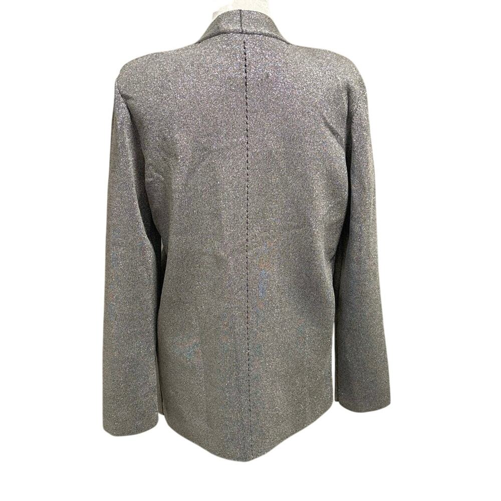 NEW MM LaFleur Size XL Woolf 3.0 Jardigan Black Silver Metallic Knit Cardigan - Picture 2 of 5